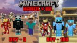 Minecraft Surviving 100 DAYS in Desert Biome in *HARDCORE* | Aryan gamer