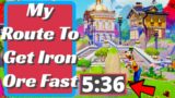 My Route To Get Iron Ore Fast In Disney Dreamlight Valley