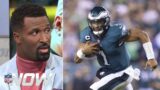 NFL NOW | "Jalen Hurts make outbreak to reach playoffs" James Jones on Philadelphia Eagles vs Lions