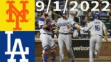 New York Mets vs Los Angeles Dodgers (9/01/2022) Game 1/2 Highlights| MLB Highlights 2022