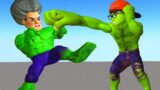 Nick Transforms Giant Hulk – Scary Teacher 3D Miss T vs Neighbor troll Nick vs Squid Game