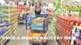 ONCE-A-MONTH Grocery Haul for our Big Family || Feeding them healthy