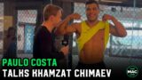 Paulo Costa: "Khamzat Chimaev doesn't want to fight me"; Ranks the three best looking men in UFC