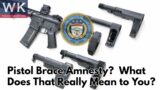 Pistol Brace Amnesty  What Does That Really Mean to You?