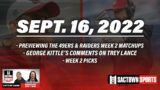 Previewing 49ers vs. Seahawks & Raiders vs. Cardinals + NFL Week 2 Picks | Cattles and Ramie