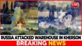 RUSSIA forces BOMB UKRAINIAN ammo warehouse in sky high explosions