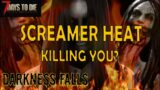 Screamer Heat and Melee, Archery Weapons in 7 Days to Die, Darkness Falls