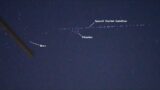 SpaceX Starlink Satellites Train (G4-23) near Mars and Pleiades – August 29, 2022