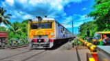 Special Livery Amazing Colourful EMU Local Train Furiously Skip Between Railgate | Eastern Railways