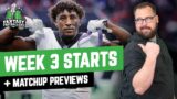 Starts of the Week + Week 3 Breakdown, Playing the Odds | Fantasy Football 2022 – Ep. 1293