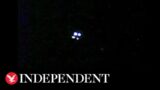 Swarm of UFOs hover over US Navy ship
