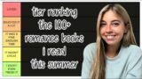 TIER RANKING THE 100+ ROMANCE BOOKS I READ THIS SUMMER