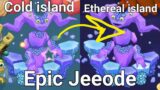 Teleporting Epic Jeeode from Mirror Water island to Ethereal island