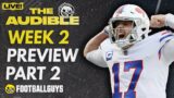 The Audible – Week 2 Preview part two – Fantasy Football 2022