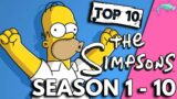 Top 10 Simpsons Episodes (Seasons 1-10)