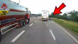 Truck Pushes Car off the Road!??