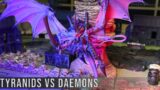 Tyranids Vs Chaos Daemons – Warhammer 40k Battle Report.