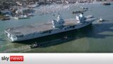 UK warship moved to a 'better location for inspection'