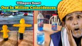 Villagers React To One In A Million Coincidences ! Tribal People React To Unbelievable Coincidences