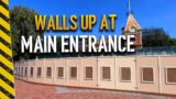 Walls up at Main Entrance | Disneyland construction 08/31/2022