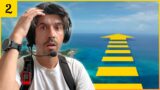 We had to fly a LONG way across the sea