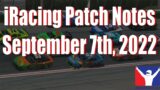 iRacing Patch Notes | 2022 Season 4 | 9/7/2022