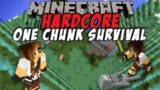 one chunk island part 1|gameplay|m.brogaming|Minecraft bedrock|