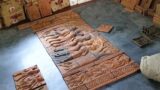 terracotta tiles design #homedecor #wallart #bengal culture