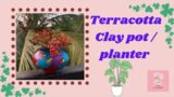 Terracotta Clay pot | Pot decoration | planter. #art #decore #planter #DIY #terracottaart #plants