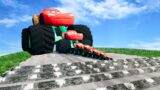 Big & Small Monster Truck Lightning Mcqueen vs Big & Small speed bump ROAD OF DEATH in BeamNG Drive