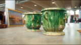 19th century enamel glaze terracotta planters – Salvage Hunters 1608