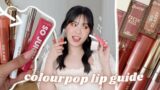 2022 COLOURPOP LIP GUIDE | which formula is for you?