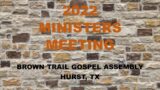 2022 Hurst Ministers Meeting – Wednesday PM