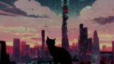 A Cat in the Cyber Punk City with Chill Lofi Beats [chill lo-fi hip hop beats]
