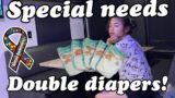 Autistic non verbal teen girl using double diapers! **this is insane** Autism life with Ashy