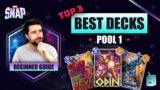 BEST Pool 1 Beginner Decks | Marvel SNAP | Global Release