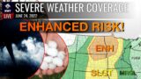 BREAKING NEWS! – MONSTER hail, DAMAGING winds, TORNADOES TODAY- Live Weather Channel
