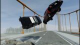 BeamNG Drive – High speed chase police car on death bridge 2