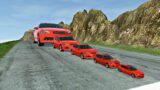 Big & Small Car  Vs DOWN OF DEATH in BeamNG.drive