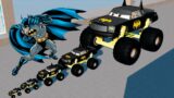 Big & Small Monster Truck Chicko Hicks Batman vs DOWN OF DEATH in BeamNG Drive