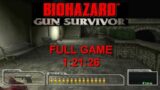 Biohazard Gun Survivor PS1 SpeedRun Full Game Resident Evil Gameplay Longplay