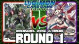 BlackWarGreymon X VS Mervamon!! | Digimon Card Game: BT-11 Dimensional Phase Outbreak (ROUND 1)