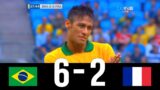 Brazil and Neymar Destroying France : Brazil 6 vs 2 France (Agg) Friendly Matches Highlights