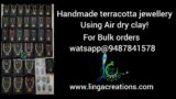 Bulk order |Terracotta jewellery|#lingacreations #terracottajewellerymaking #handmade   #airdryclay