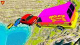 CARS VS LEAP OF DEATH ! BeamNG Drive Battle #beamngdrive