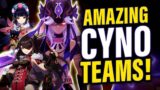 CYNO TEAMS to PUNISH Your Enemies! Best Team Comps, Showcase & Rotation Tips | Genshin Impact 3.1