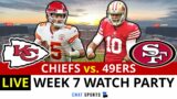 Chiefs vs. 49ers Live Streaming Scoreboard, Play-By-Play, Highlights, Stats & Updates | NFL Week 7