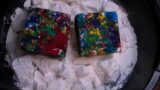 Colorfully dyed & broken pieces Gym Chalk/Oddly Satisfying