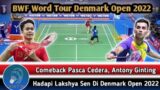 Comeback Pasca Cedera Anthony Ginting Langsung Hadapi Lakshya Sen Di Denmark Open 2022