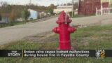 Crews responding to Fayette County house fire find broken hydrants